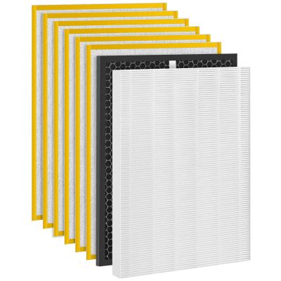 WILERDA HR900 Replacement Filter Set Compatible with HR900 Ultimate Pet Air Pur-ifier,1+1+6 Pack (Upgraded)