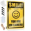 Garage Decore Smile! You are On Camera Metal Sign Garage Decore Man Cave Stuff Football ( Size : 20X30CM ) view 1