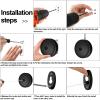 4 Pieces Retractable Clothesline 304 Stainless Steel Cloth Line 9.2ft Retracting Adjustable Laundry Line Heavy Duty Shower Rope String Retracting Clothesline for Indoor Outdoor Home (Black) view 2