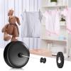 4 Pieces Retractable Clothesline 304 Stainless Steel Cloth Line 9.2ft Retracting Adjustable Laundry Line Heavy Duty Shower Rope String Retracting Clothesline for Indoor Outdoor Home (Black) view 4