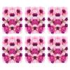 24*16 in Artificial Flower Wall Panels 6-Piece Set - Pink & Purple Realistic Silk Floral Backdrop for Weddings, Parties & Home Decor | Indoor/Outdoor DIY Wall Decor with Dahlia, Hydrangea & Eucalyptus view 1