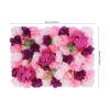 24*16 in Artificial Flower Wall Panels 6-Piece Set - Pink & Purple Realistic Silk Floral Backdrop for Weddings, Parties & Home Decor | Indoor/Outdoor DIY Wall Decor with Dahlia, Hydrangea & Eucalyptus view 2