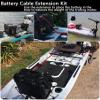 GaiRen Trolling Motor Battery Cable Extension Kit 5 Feet 8AWG Cable Extension 50Amp with Terminals for Fishing Boat Trolling Motor Solar Panel Automotive(Red & Black) view 2