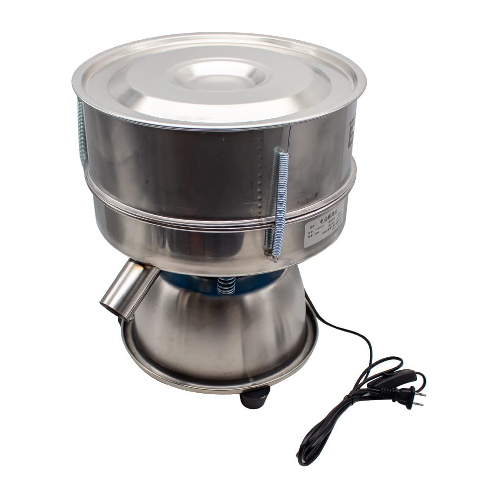 Stainless Steel Small Electric Vibrating Screen Powder Screening Sifting Machine Powder Sieve Machine (80 Mesh)