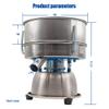 Stainless Steel Small Electric Vibrating Screen Powder Screening Sifting Machine Powder Sieve Machine (80 Mesh) view 4