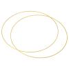 PATIKIL 20 Inch Round Metal Floral Hoop, 2 Pcs Plated Wreath Frame Macrame Ring, for Wedding Geometric Decor Party Wall Hanging, Gold Tone view 1