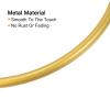 PATIKIL 20 Inch Round Metal Floral Hoop, 2 Pcs Plated Wreath Frame Macrame Ring, for Wedding Geometric Decor Party Wall Hanging, Gold Tone view 4