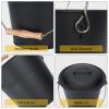 1.5-Gallon Metal Ash Bucket with Lid, Shovel, Broom - For Fireplaces, Wood Stoves view 3