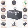 BlissTotes Large Moving Boxes and with Zippers & Handles Moving Supplies with lids, Heavy Duty Totes for Storage Bags for Space Saving, Fold Flat, Moving and Storing 125L, 8 Pack view 3
