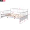 Harper & Bright Designs Full Daybed Frame, Solid Wood Daybed Frame, No Box Spring Needed (White) view 2