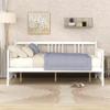 Harper & Bright Designs Full Daybed Frame, Solid Wood Daybed Frame, No Box Spring Needed (White) view 3