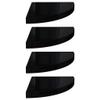 Floating Corner Shelves 4 pcs,Floating Wall Shelf,Wall Shelf for Bedroom,Corner Bathroom Shelf,Invisible Mounting System,for Bathroom, Living Room, Bedroom, Kitchen,High Gloss Black 13.8"x13.8"x1.5" view 2