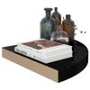 Floating Corner Shelves 4 pcs,Floating Wall Shelf,Wall Shelf for Bedroom,Corner Bathroom Shelf,Invisible Mounting System,for Bathroom, Living Room, Bedroom, Kitchen,High Gloss Black 13.8"x13.8"x1.5" view 3