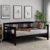 Harper & Bright Designs Twin Daybed Frame, Solid Wood Daybed Frame, No Box Spring Needed (Espresso) view 3