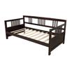 Harper & Bright Designs Twin Daybed Frame, Solid Wood Daybed Frame, No Box Spring Needed (Espresso) view 4