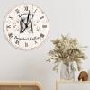 Bearded Collie Wall Clock Silent Non-Ticking Battery Wood Clocks Love My Bearded Collie Wall Clocks Rustic Farmhouse 12inch Round Clock for Living Room Bedroom Dog Mom Wall Clock Housewarming Gift view 4