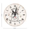 Love My Siberian Husky Clock for Wall Farmhouse 10inch Round Wall Clock Siberian Husky Clock Battery Operated Quartz Silent Home Decorative Clocks for Bathroom Bedroom Birthday Gift to Dog Mom view 2