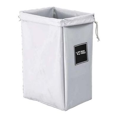 "Hamper Bag, 30 gal, White Vinyl "