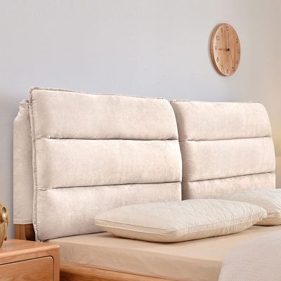 Headboard Cushion Foam Filled Upholstered Wedge Cushion Sofa Bed Large Soft Bed Backrest Support Pillow Reading Pillow Lumbar Pad with Removable Cover,C,No headboard 74.8"/190cm