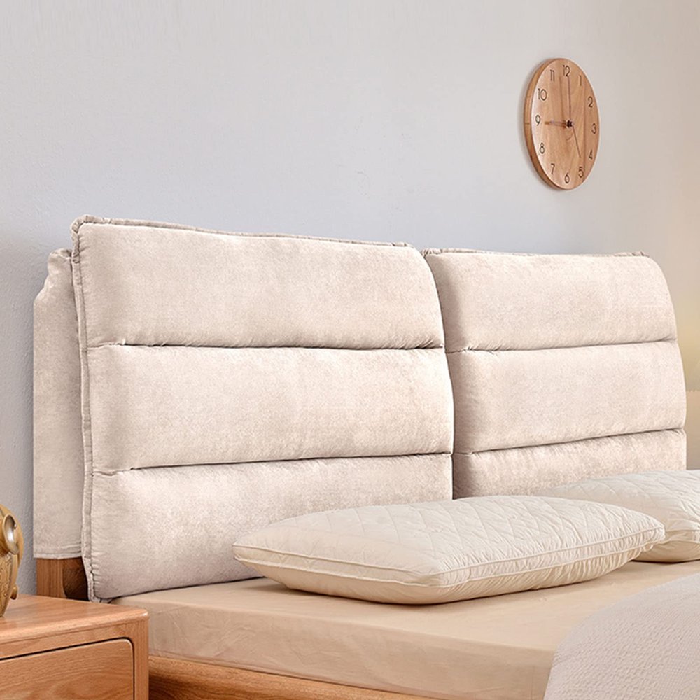 Headboard Cushion Foam Filled Upholstered Wedge Cushion Sofa Bed Large Soft Bed Backrest Support Pillow Reading Pillow Lumbar Pad with Removable Cover,C,No headboard 74.8"/190cm