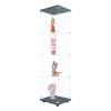 Yoluckea Floor Stand Glass Display Cabinet Modern Curio Cabinet with 4 Shelves and Door 5.4 Feet Tall Clear Glass Storage Cabinet for Living Room Bedroom Study Room - Upgrade Assembly view 1