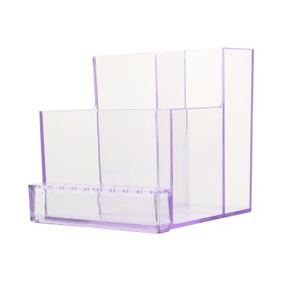 Beavorty Professional Nail Drill Bits Storage Box Plastic Case for Grinding Manicure Tool Organizer Transparent Design for Nail Art Shops and Home Use