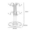 Mug Rack Mug Drainer Cup Glass Bottle Holder Storage Organizer Tree Display Stand Wire 8 Cup for Kitchen Countertop Worktop view 2