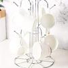 Mug Rack Mug Drainer Cup Glass Bottle Holder Storage Organizer Tree Display Stand Wire 8 Cup for Kitchen Countertop Worktop view 3