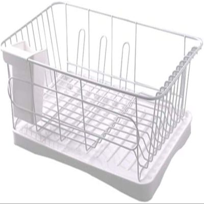 Drainer Dryer Kitchen BowlDish Draining Board with Removable Utensil Holder Adjustable Rotating Spout Drain Holder for Kitchen Worktop