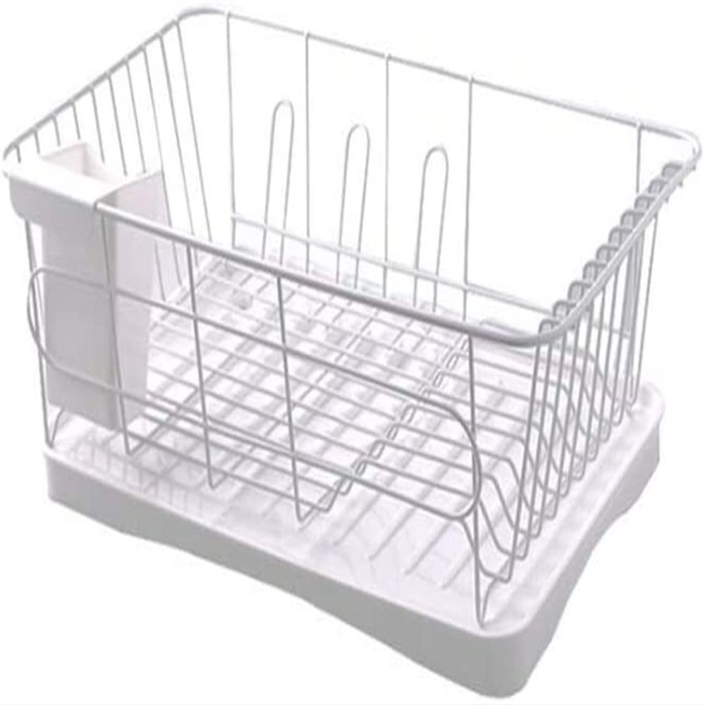 Drainer Dryer Kitchen BowlDish Draining Board with Removable Utensil Holder Adjustable Rotating Spout Drain Holder for Kitchen Worktop