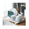 Drainer Dryer Kitchen BowlDish Draining Board with Removable Utensil Holder Adjustable Rotating Spout Drain Holder for Kitchen Worktop view 2