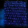 Dazzle Bright Christmas Net Lights, 360 LED 12FT x 5 FT Transparent Wire Waterproof Connectable String Lights with 8 Modes Christmas Decoration Outdoor Lights for Bushes Garden Party Holiday (Blue) view 4