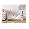 Drainer Kitchen Tableware Bowl Draining Board Dish Dryer with Drip Tray Kitchen Sink with Removable Cutlery Holder Large Capacity view 2