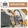 Zerodeko 2pcs Mesh Toiletry Tote Bags for Easy Storage Portable Hanging for Shower Beach and Home Quick-dry Mesh Design Gray view 2