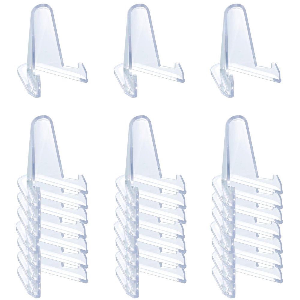 24 Packs Thickened edition (2.3 Inch) Acrylic Card stands, Card Holder Display Stand,Coin Display stand, for Display Magnetic Card Holder,Challenge Medals, Baseball Cards, Sports Cards, Trading Cards