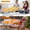 JASUN Radiant Heater Electric Space Heater Fast Heating with Adjustable Thermostat, Portable Indoor Heater with Handle Quiet1250W/1500W for Office Home Garage Bedroom ETL Approved White view 2
