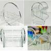 Draining Rack Dish Drainer Rack Kitchen Rust-Proof Stainless Iron Double-Layer Drying Rack with Removable Cutlery Holders Dish Rack view 4