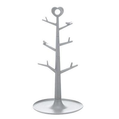 6 Mug Cups Plastic Holder Organizer Drainer Cup Drying Rack Multifunctional Kitchen Display Stand for Tea Coffee Cup Mug Bottle (Color : B)