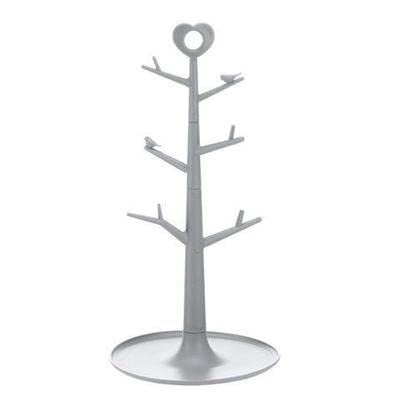 6 Mug Cups Plastic Holder Organizer Drainer Cup Drying Rack Multifunctional Kitchen Display Stand for Tea Coffee Cup Mug Bottle (Color : B)