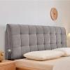 Adult Wedge Pillow Queen Size Headboard Cushion Reading Pillow Large Bolster Pillow Bed Rest Pillow with Removable Cover Bed Daybed Back Support Pillow,C,with headboard 78.7"/200cm view 1
