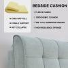 Adult Wedge Pillow Queen Size Headboard Cushion Reading Pillow Large Bolster Pillow Bed Rest Pillow with Removable Cover Bed Daybed Back Support Pillow,C,with headboard 78.7"/200cm view 2