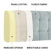 Adult Wedge Pillow Queen Size Headboard Cushion Reading Pillow Large Bolster Pillow Bed Rest Pillow with Removable Cover Bed Daybed Back Support Pillow,C,with headboard 78.7"/200cm view 3