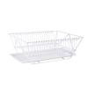 Dish Drainer Dish Drainer Dish Drainer with Drip Tray Dish Drainer Kitchen Utensil for Kitchen Sink Plates and Cutlery (Color : White) view 1