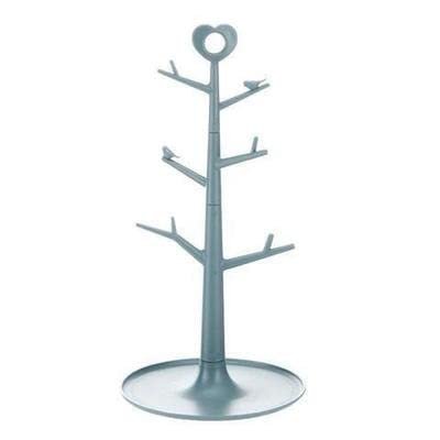 6 Mug Cups Plastic Holder Organizer Drainer Cup Drying Rack Multifunctional Kitchen Display Stand for Tea Coffee Cup Mug Bottle (Color : C)