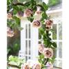 FiveSeasonStuff Smoky Purple Rose Silk Flower Garland Artificial Flowers Decoration Hanging Floral Dcor for Wedding Baby Shower Birthday Party Garden 29 Ft 4 Pack view 2