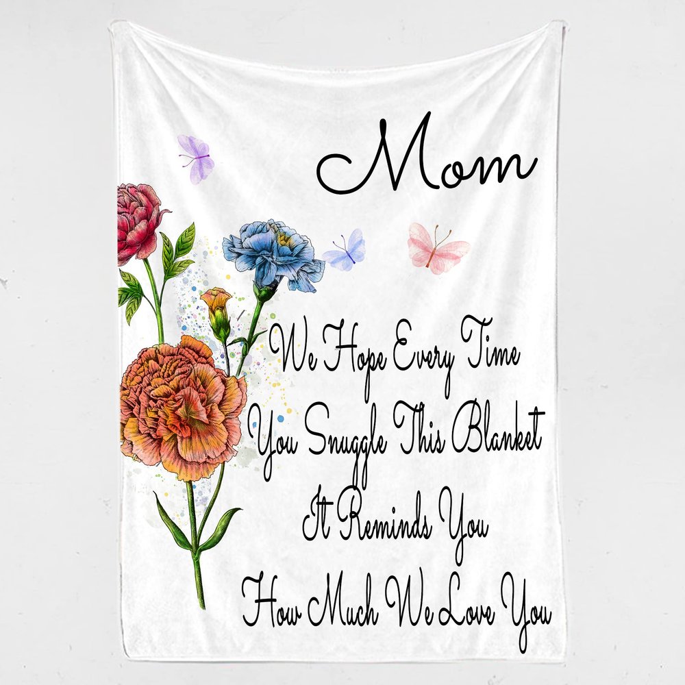 NAZENTI Gifts for Mom for Mothers Day Mom Gifts Mom Birthday Gifts for Mom from Daughter Son, Mom Gifts for Mother's Day Throw Fleece Sherpa Blanket(50x60 in)