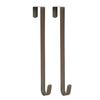 Sattiyrch 15" Wreath Hanger for Front Door,Sturdy Steel Wreath Door Hanger,Over The Door Hanger Hook (Brushed Copper, 2) view 1