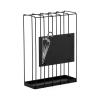 Fangys Umbrella Rack Umbrella Stand Black Metal Wrought Iron, Home Hotel Lobby Umbrella Bucket, Multifunctional Umbrella Storage Rack view 1