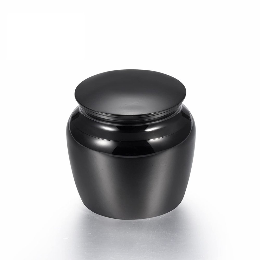 SHEIL Stainless Steel Funeral Urns for Human Ashes Engravable Keepsake Urns with Storage Box - Memorial Ash Keepsake