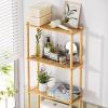 AmazerBath Over The Toilet Storage Bamboo, Bathroom Over Toilet Organizer Rack, 3-Tier Freestanding Above Toilet Shelf for Bathroom, Laundry, Space Saver, Natural Color view 3